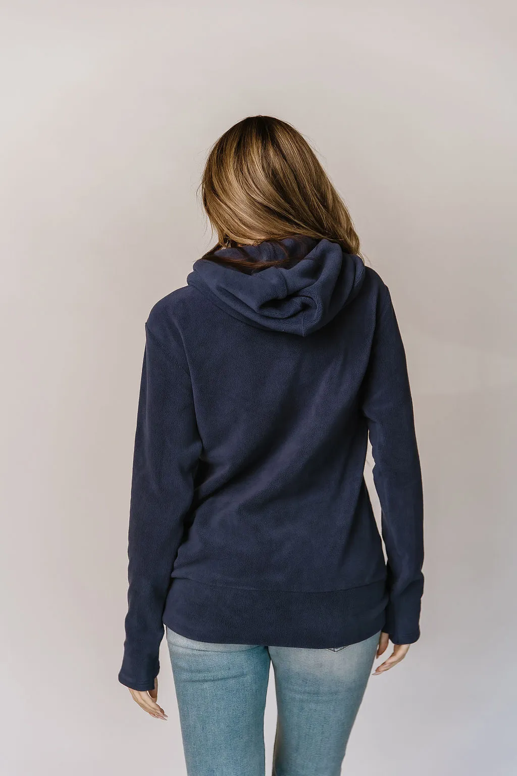 Ampersand Cozy Cutie Halfzip Blueberry Sweatshirt