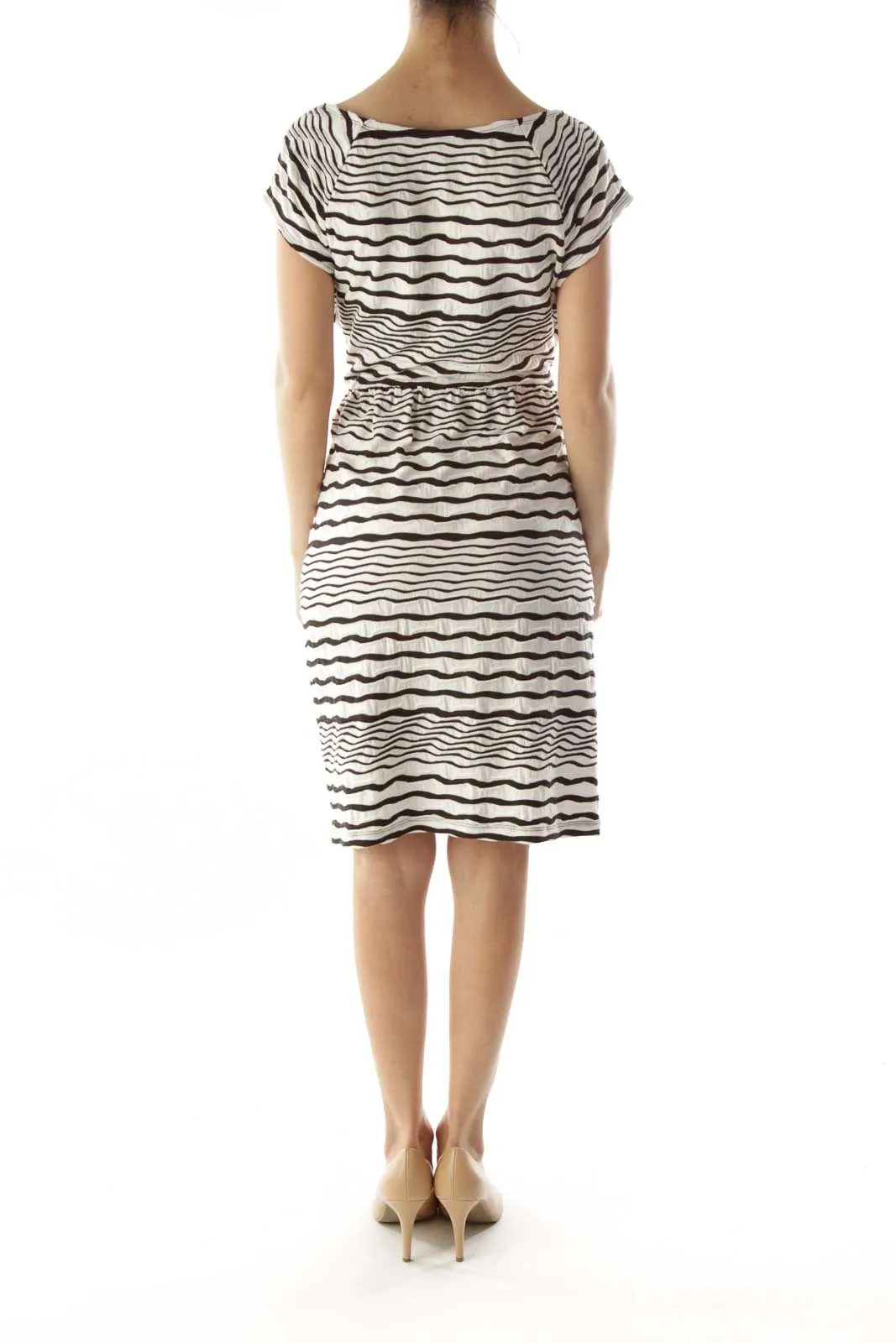 Black White Stripped Day Dress