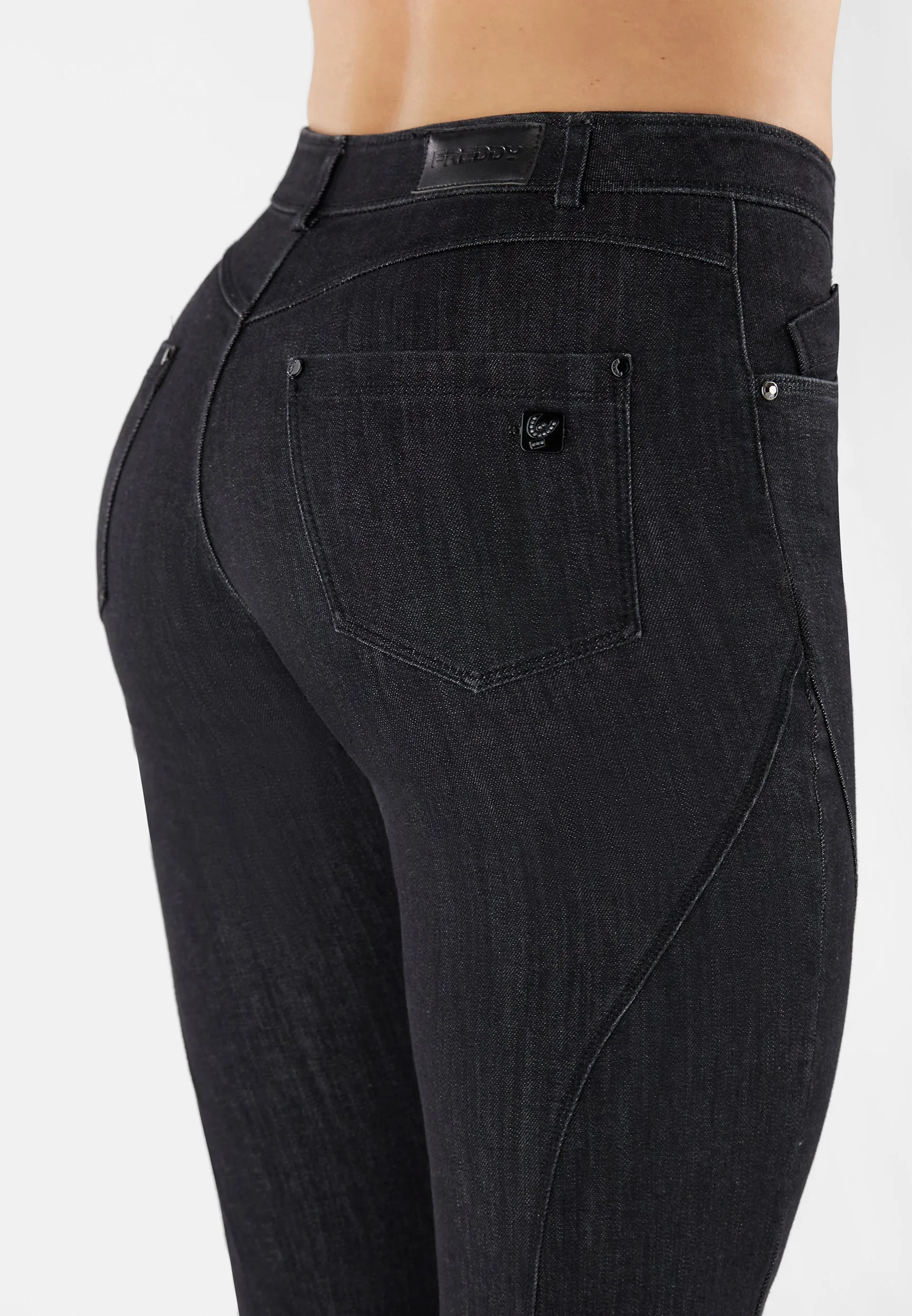 (BLACK29RF301-J7N) FREDDY BLACK Flared Jeans in Woven Denim