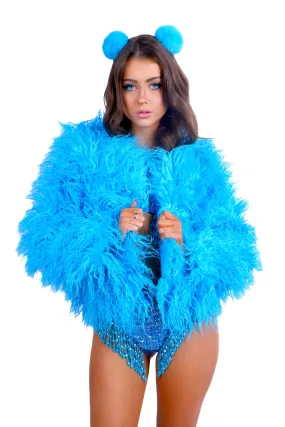 Blue Fuzzy Jacket