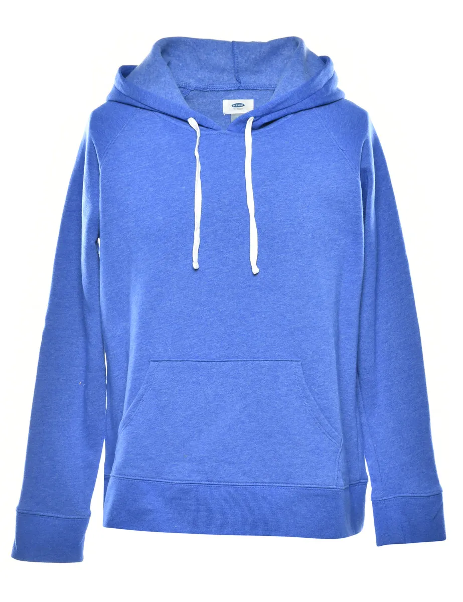 Blue Hooded Sweatshirt - L