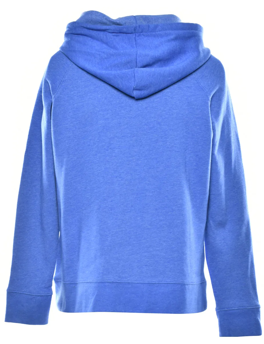 Blue Hooded Sweatshirt - L