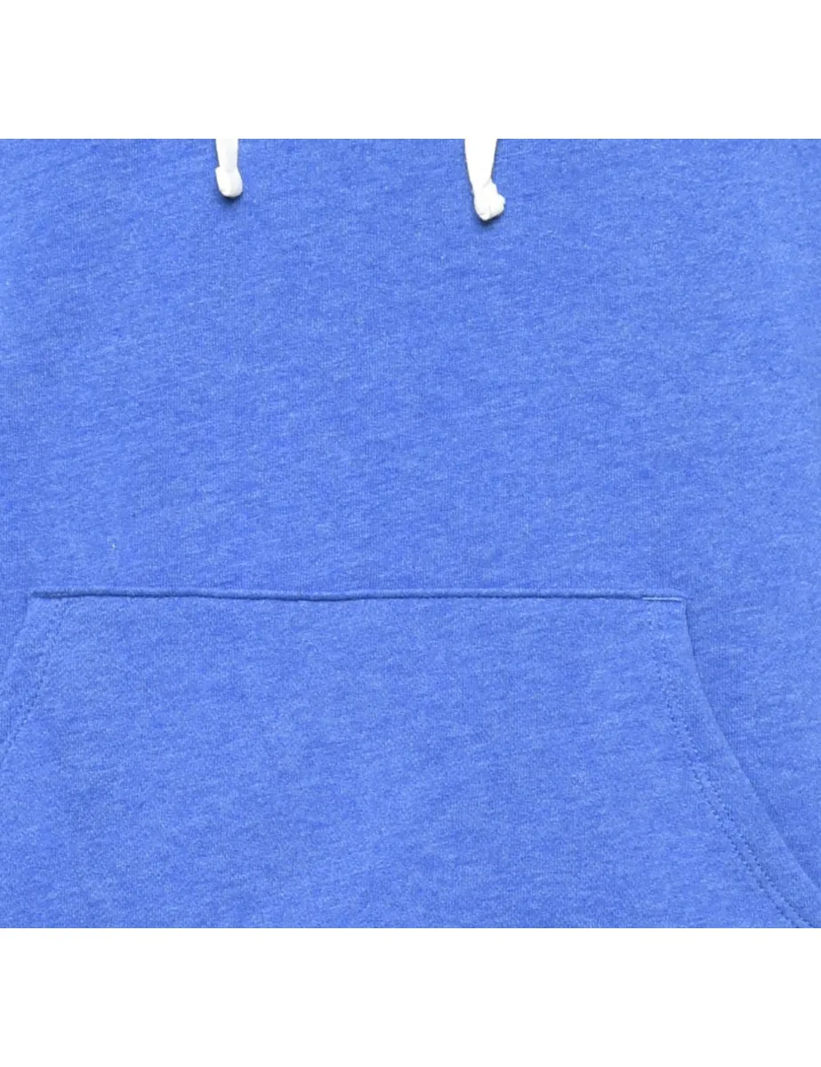 Blue Hooded Sweatshirt - L