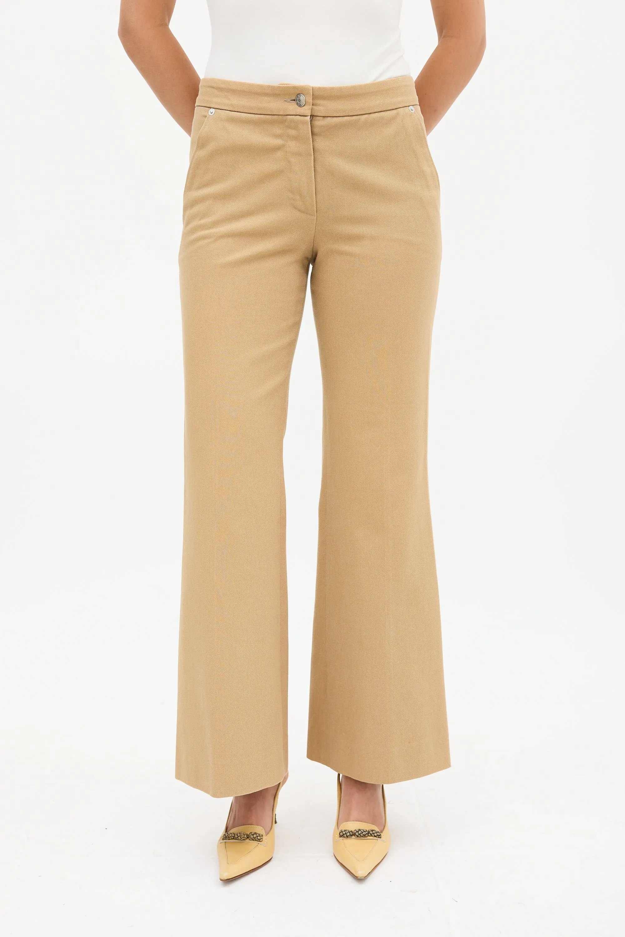 Brown Flared Jeans