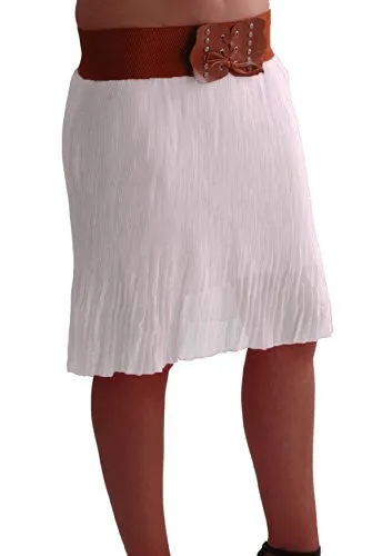 Chiffon Pleated Mini Skirt