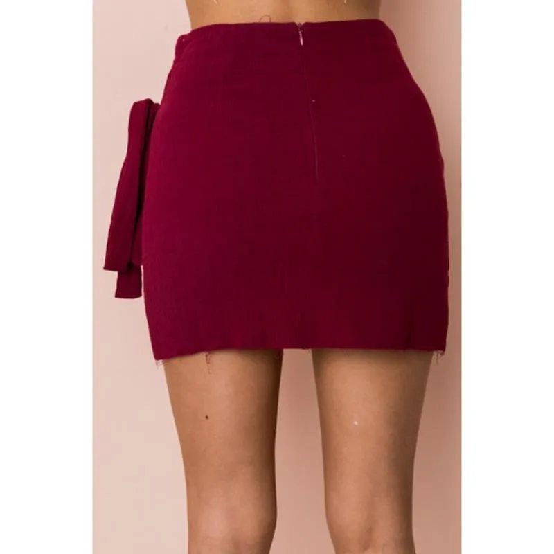 Clearance Pure Color Bodycon Straps Slim Short Skirt