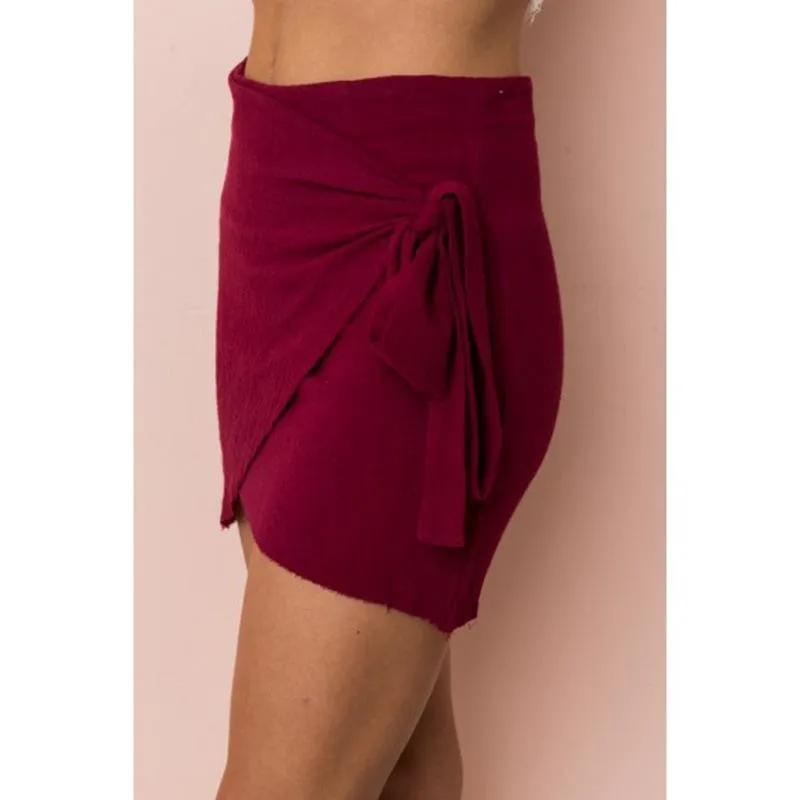 Clearance Pure Color Bodycon Straps Slim Short Skirt