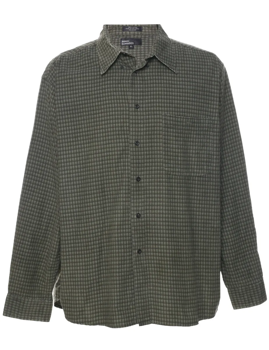 Corduroy Checked Shirt - XL