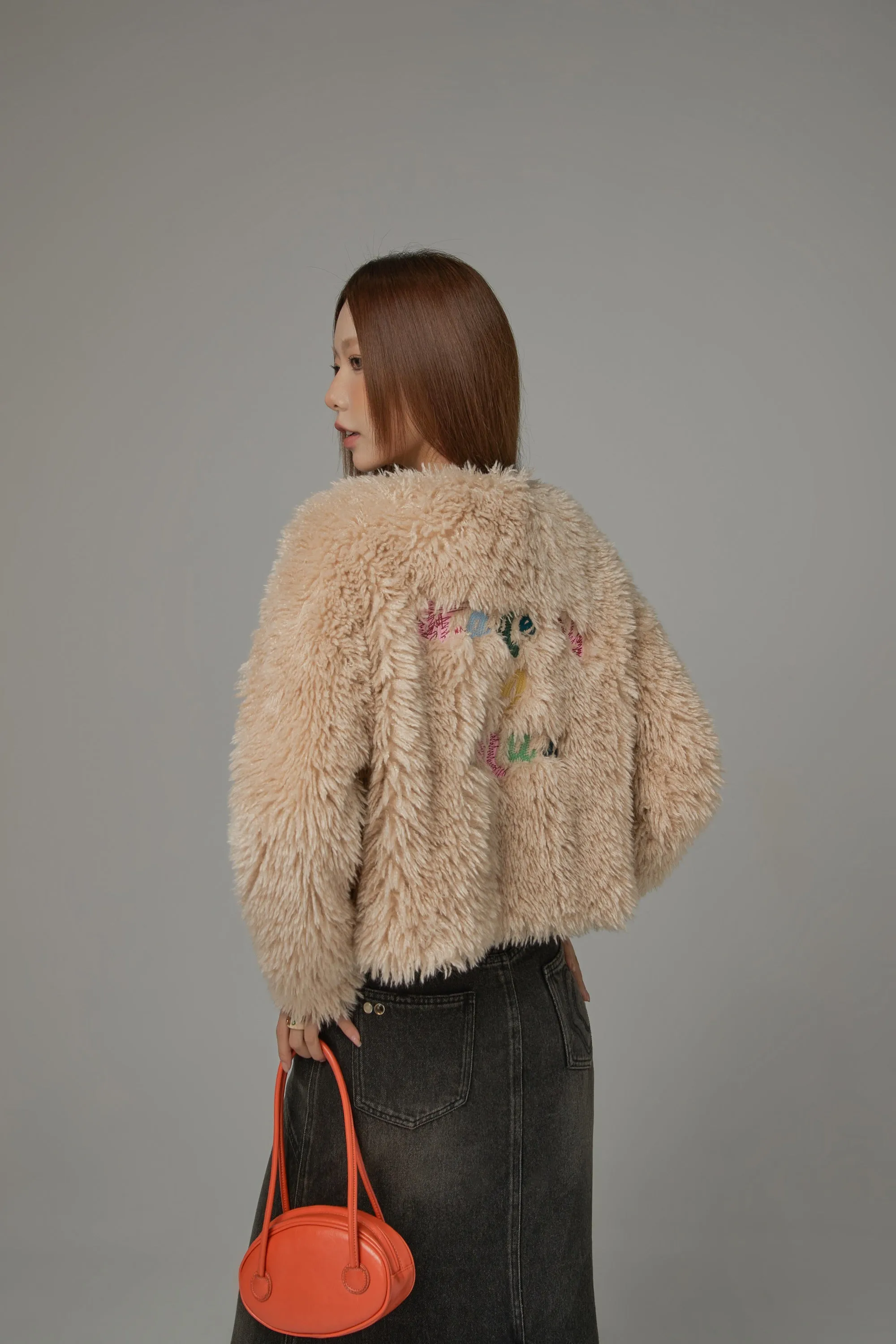 Cozy Fur Button Jacket