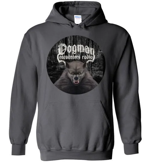 Dogman Encounters Canis Hominis Collection (round) Hooded Sweatshirt