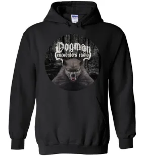 Dogman Encounters Canis Hominis Collection (round) Hooded Sweatshirt