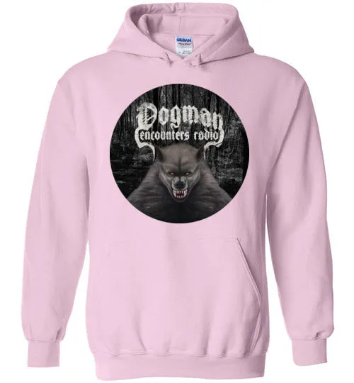 Dogman Encounters Canis Hominis Collection (round) Hooded Sweatshirt