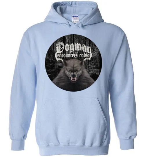 Dogman Encounters Canis Hominis Collection (round) Hooded Sweatshirt