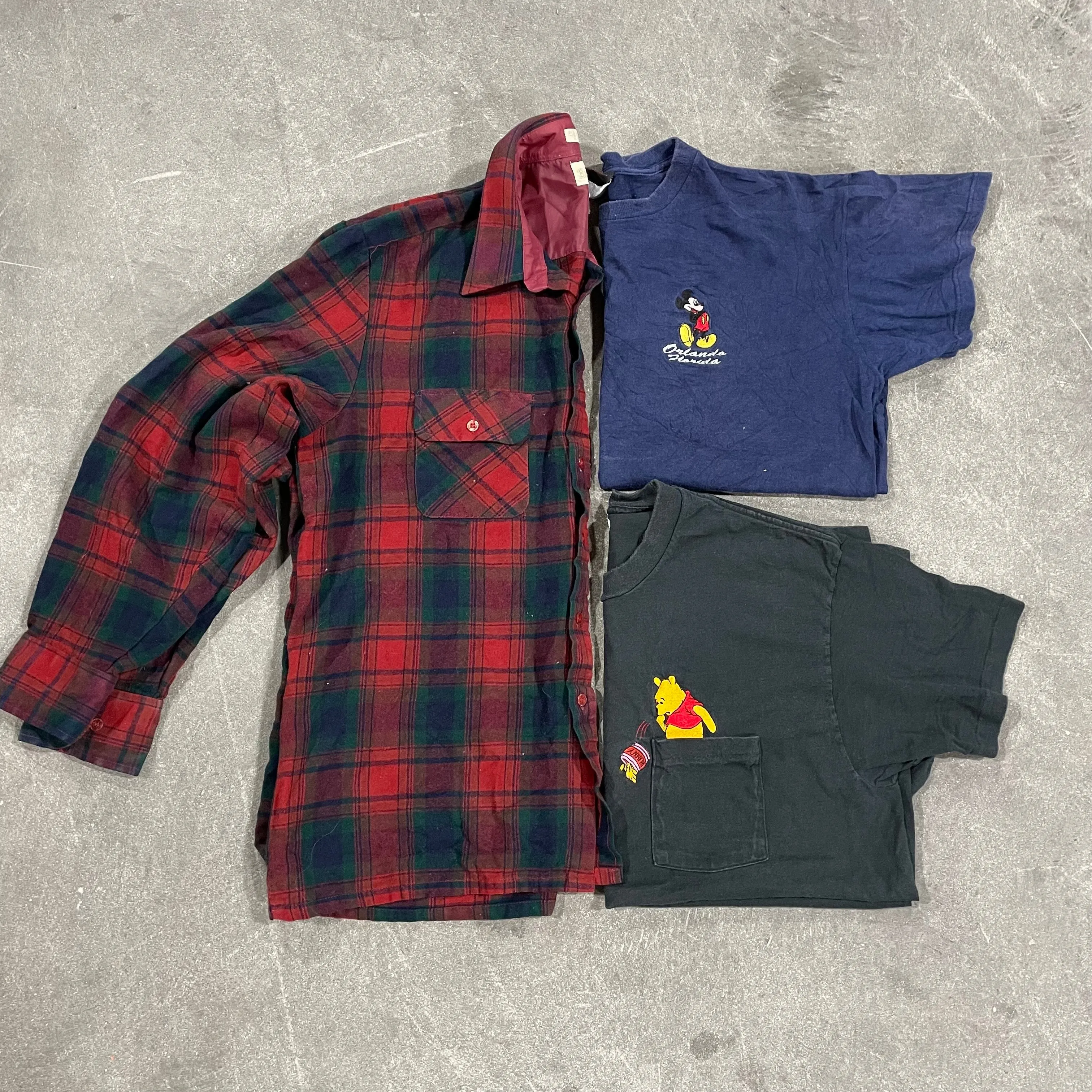 Flannel   2 Tees Combo