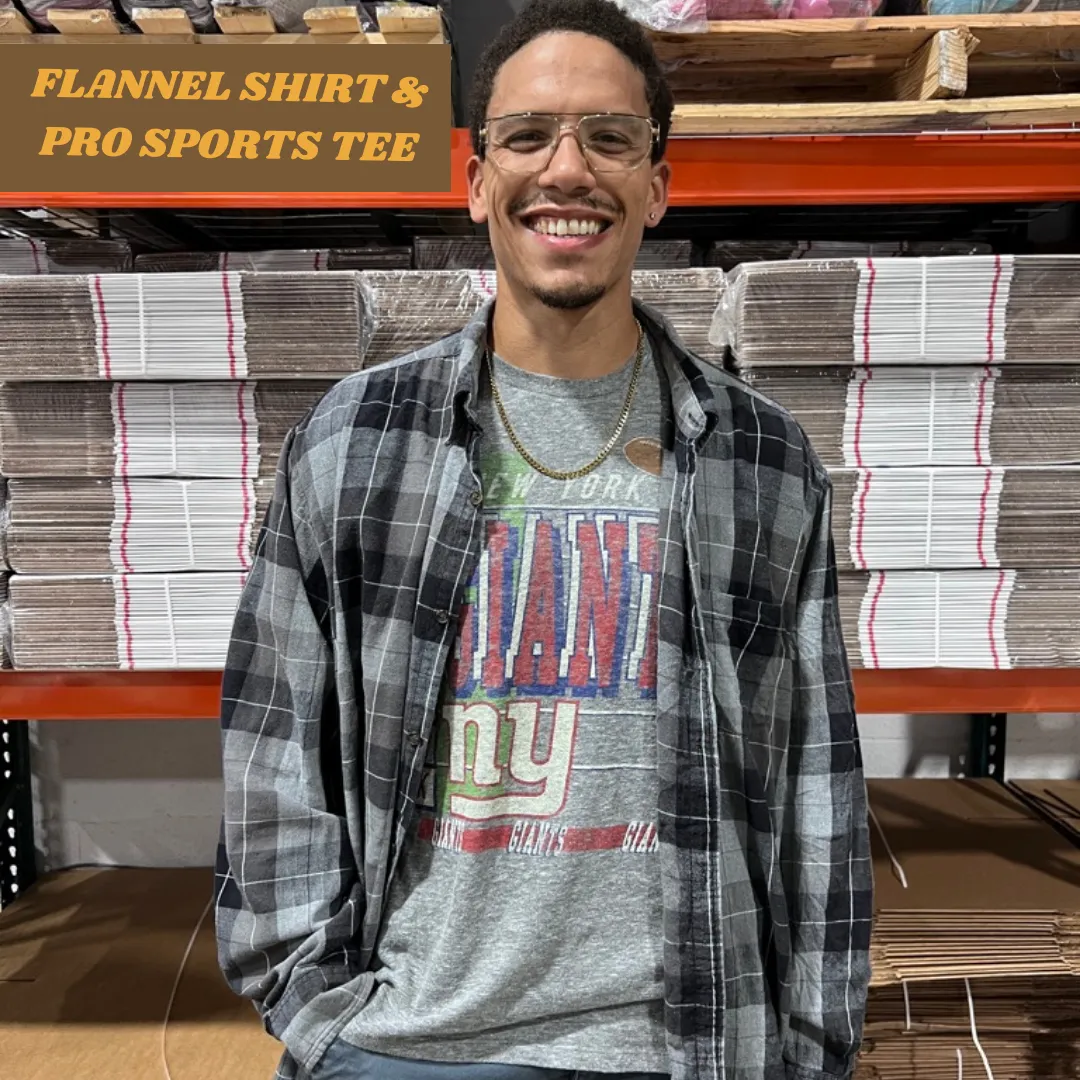 Flannel   2 Tees Combo