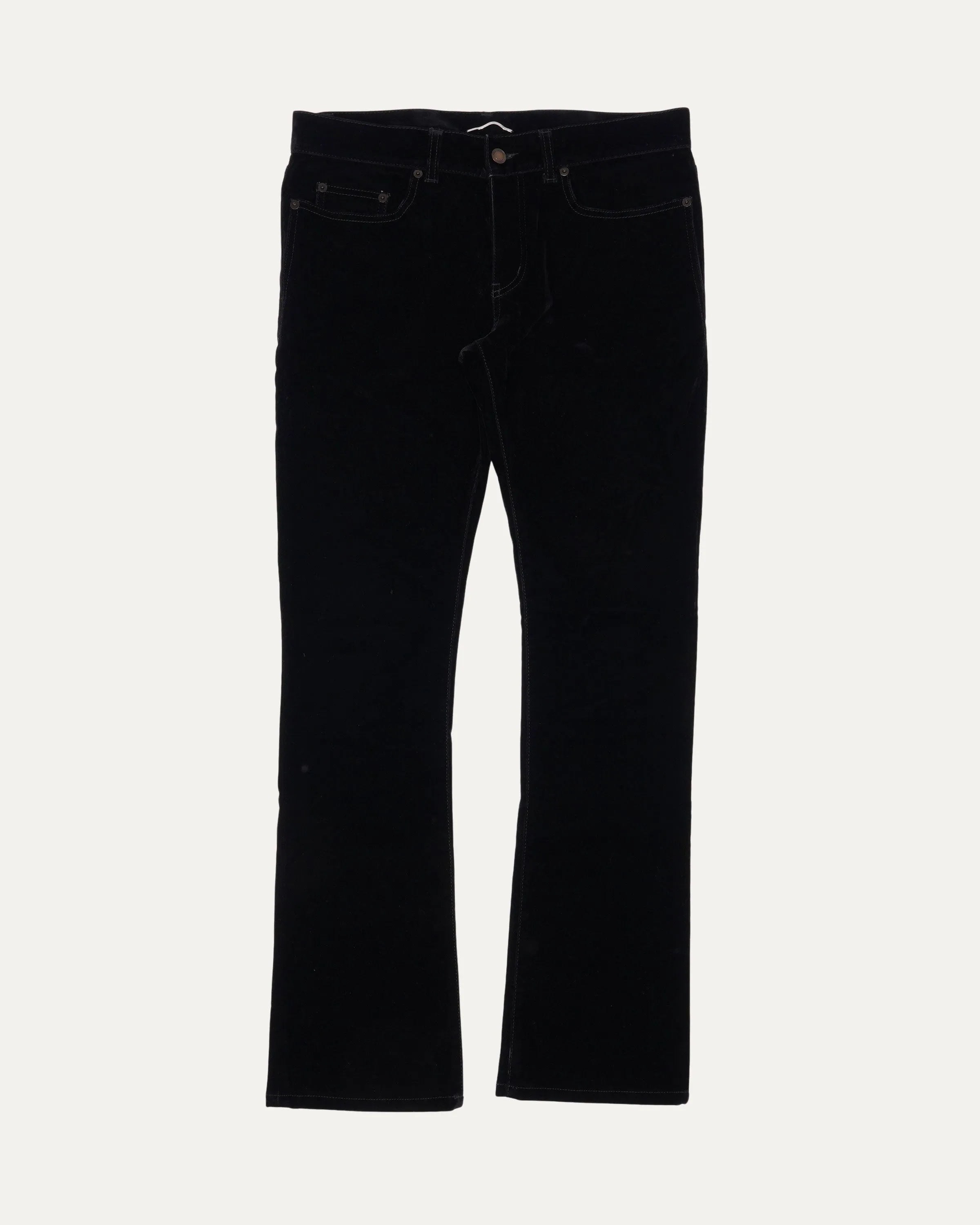 Flared Velour Jeans