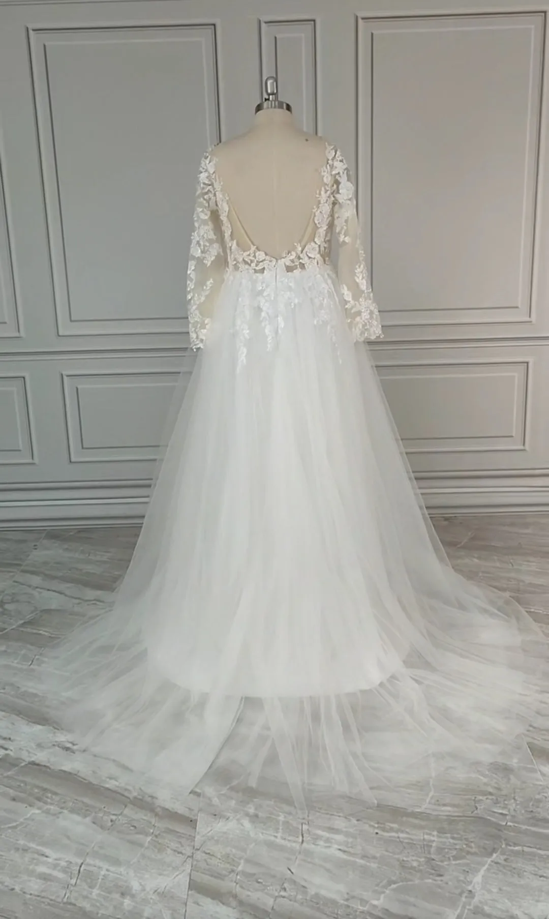 Gina Lace Applique/Tulle Sexy Wedding Gown All Sizes