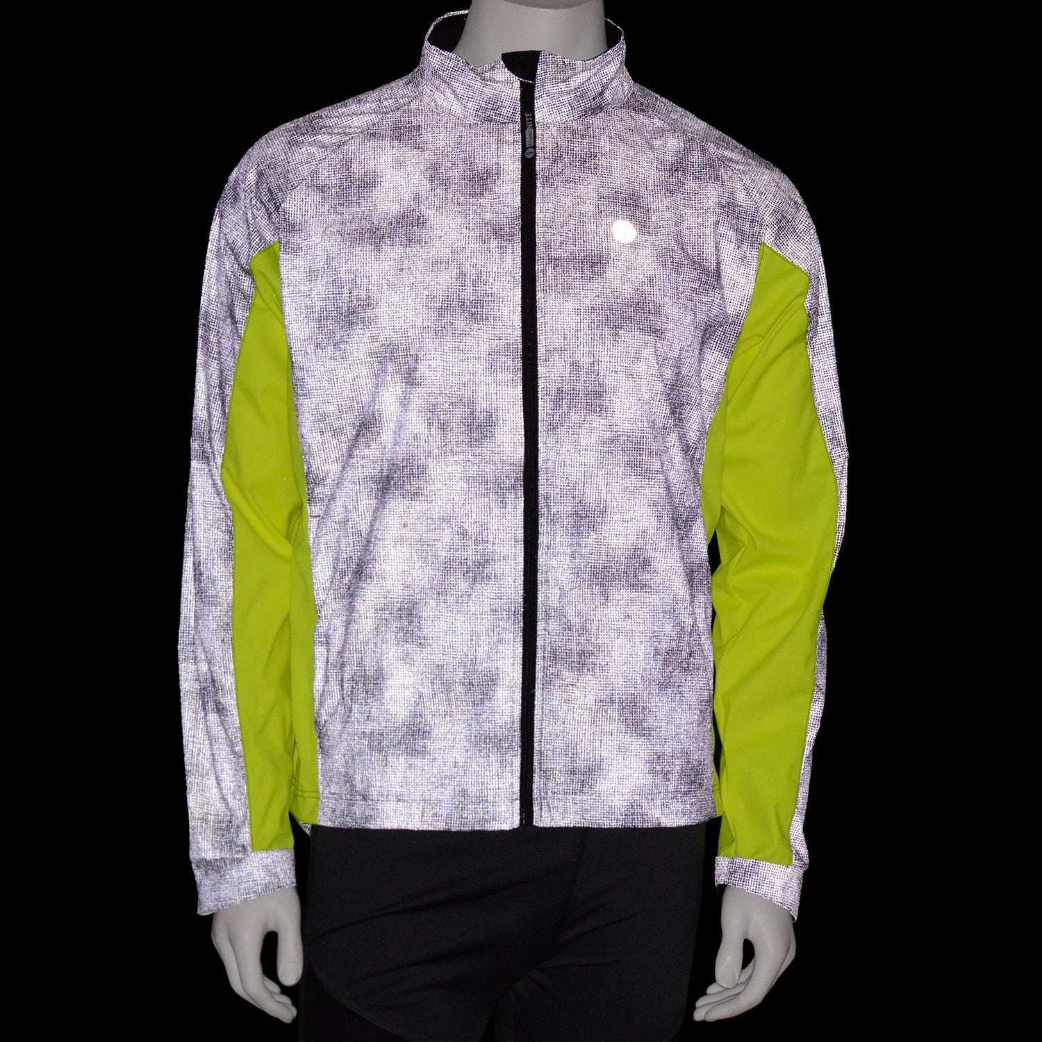 Hartford II Reflective Men's Jacket in Black/Flo Lime