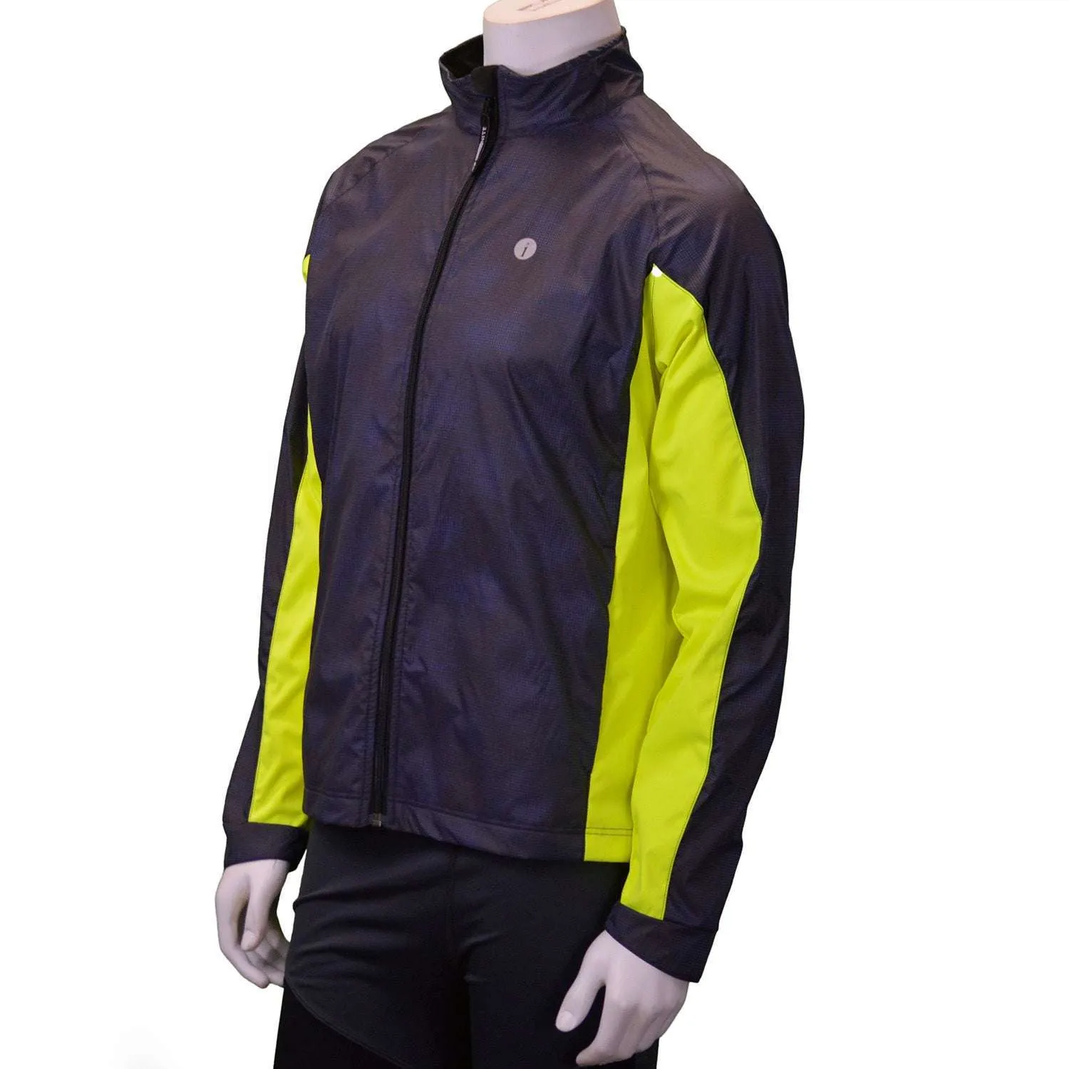 Hartford II Reflective Men's Jacket in Black/Flo Lime