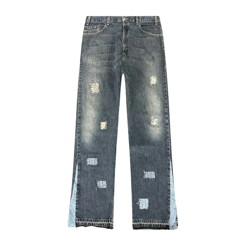 Jeans Worked Sashiko/Distressed Denim #141 | Club D'art Sauvage