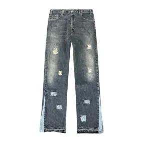 Jeans Worked Sashiko/Distressed Denim #141 | Club D'art Sauvage