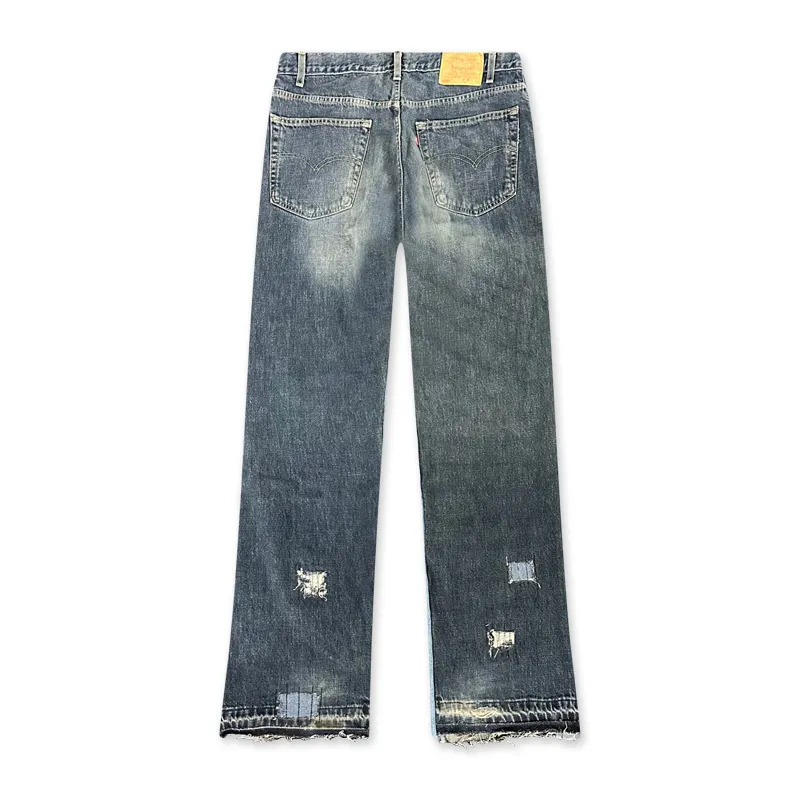 Jeans Worked Sashiko/Distressed Denim #141 | Club D'art Sauvage