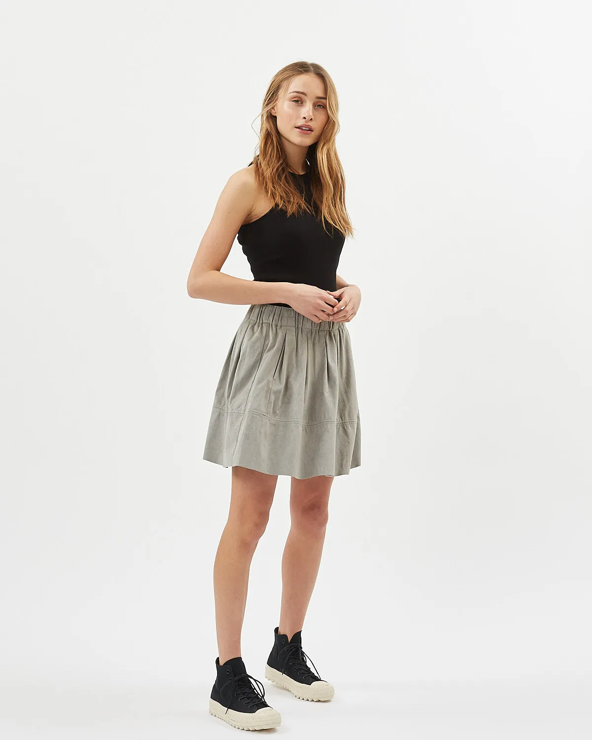 Kia 0032 Skirt - Steel Grey