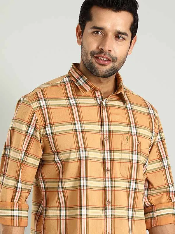 Men Checked Full Sleeve Cotton Shirt