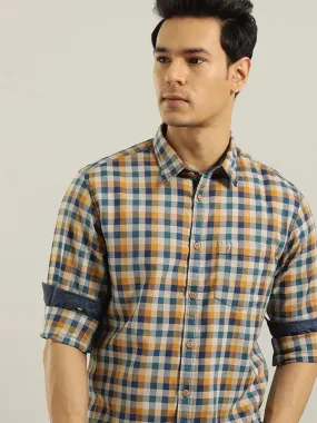 Men Checked Full Sleeve Cotton Shirt