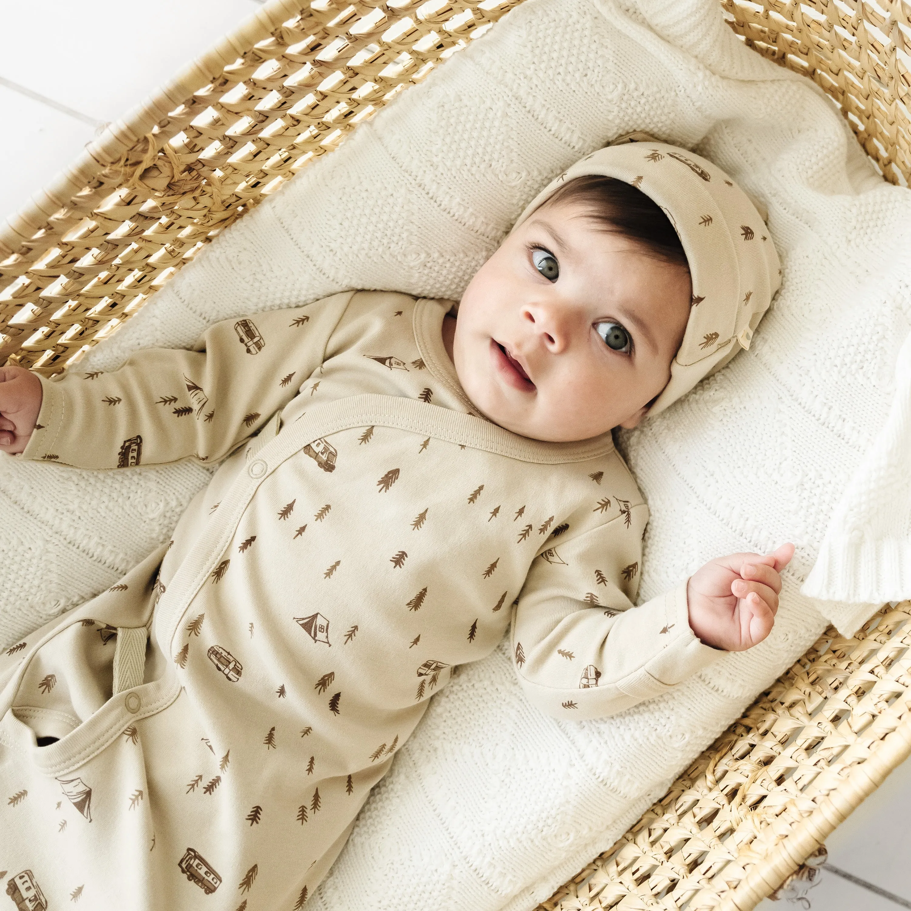 Organic Baby Sleep Gown Knotted - Camplife