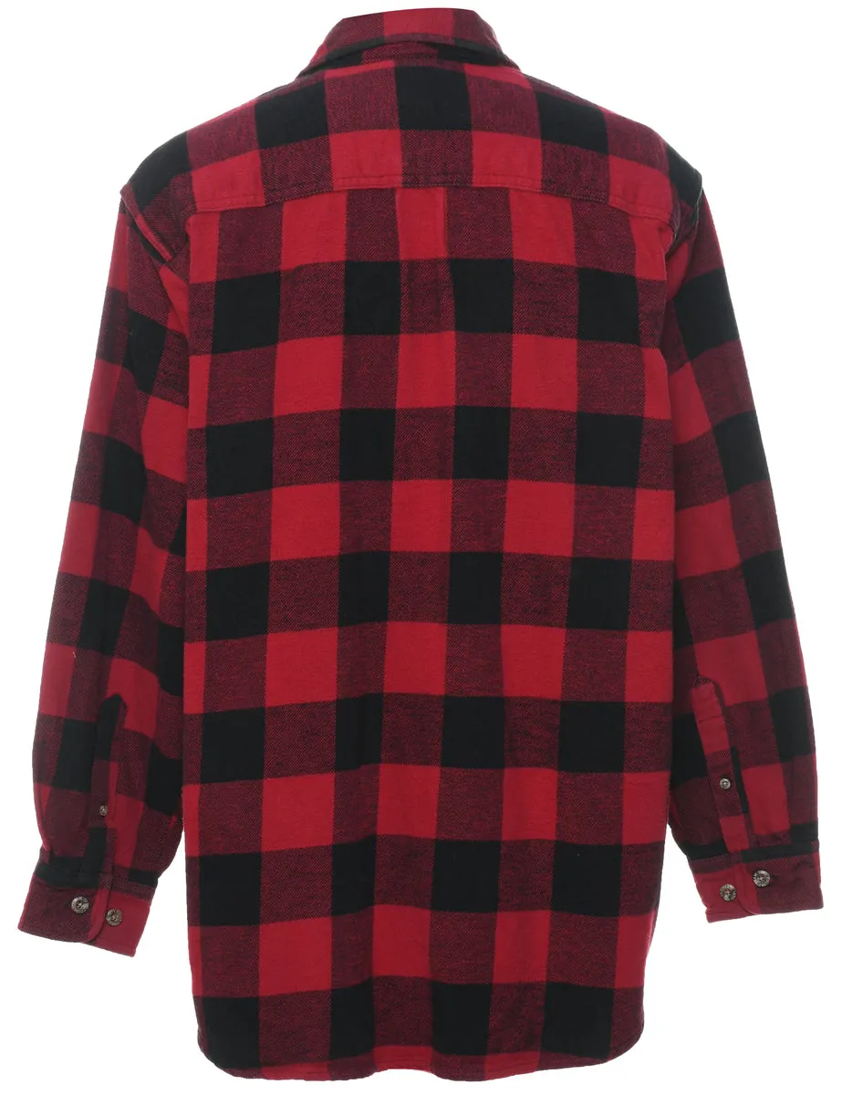 Red & Black Checked Shirt - L