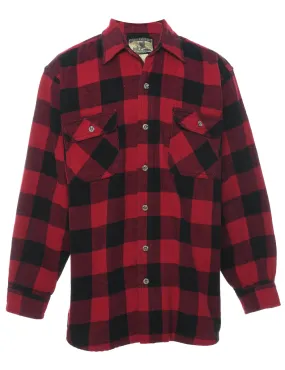 Red & Black Checked Shirt - L