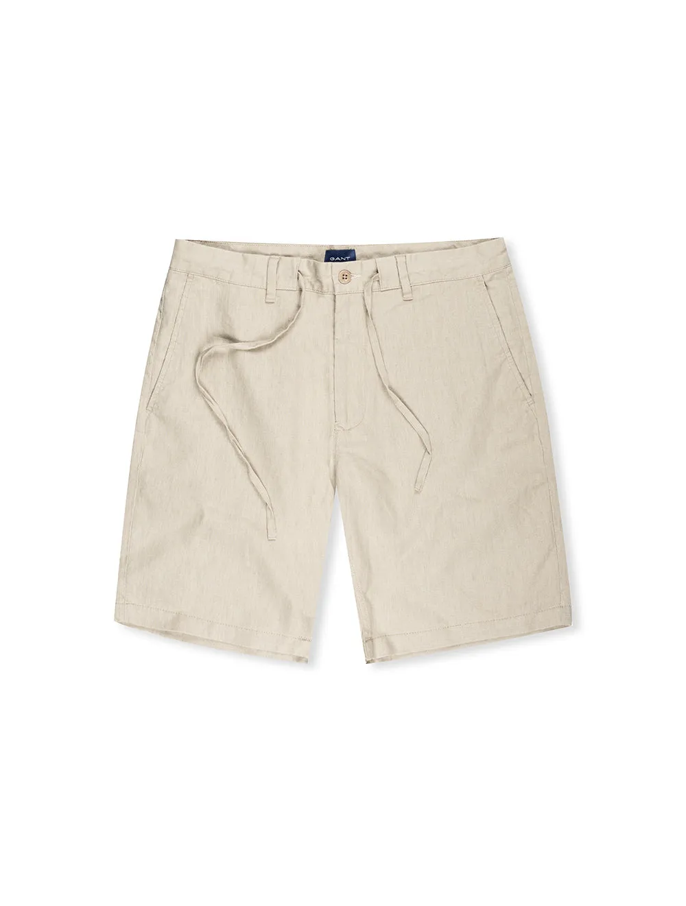 Relaxed Linen Shorts Concrete Beige