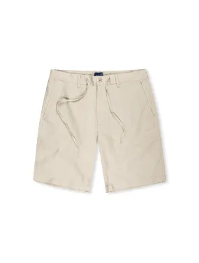 Relaxed Linen Shorts Concrete Beige