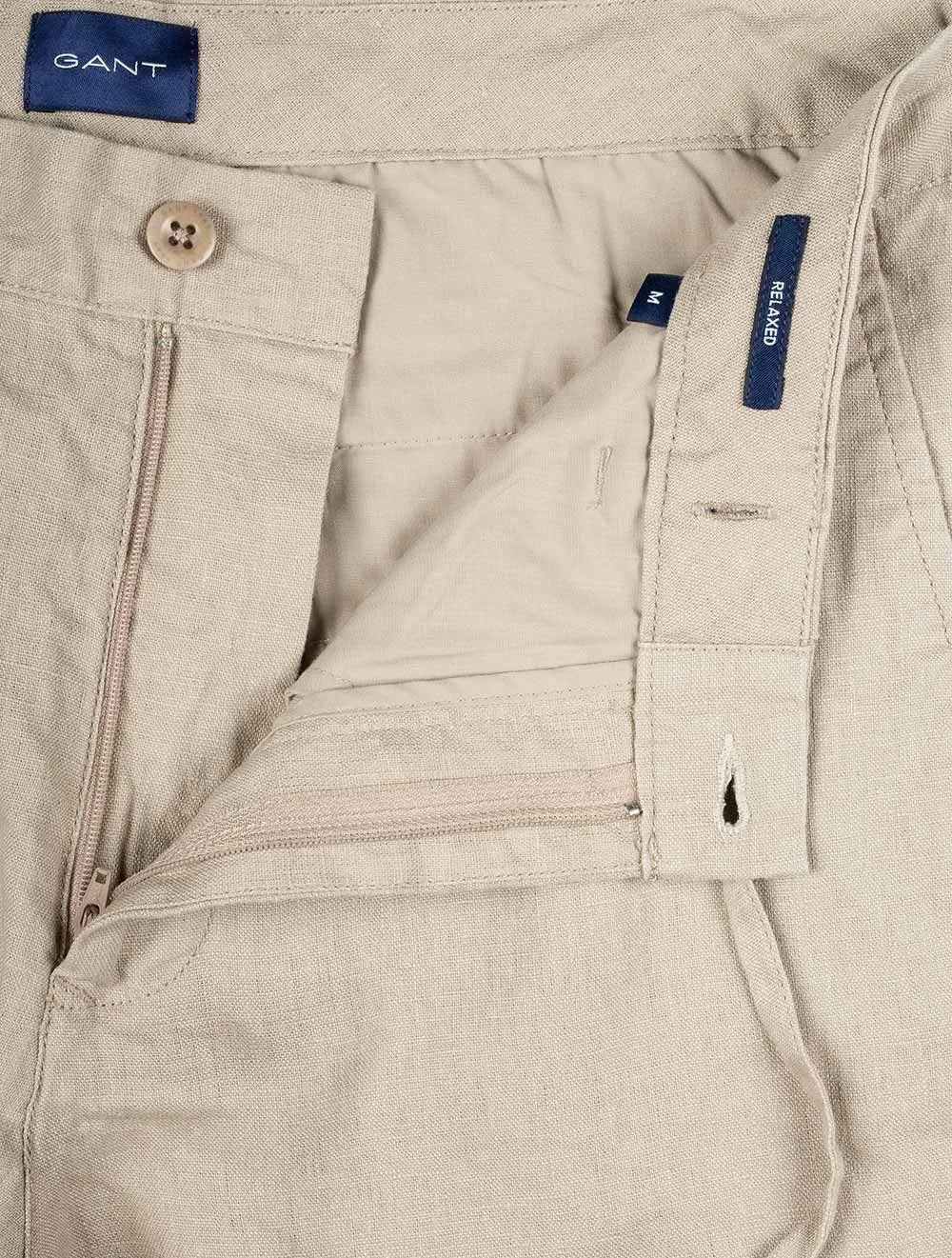 Relaxed Linen Shorts Concrete Beige