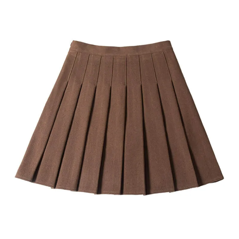 Short / Medium winter pleated skirt