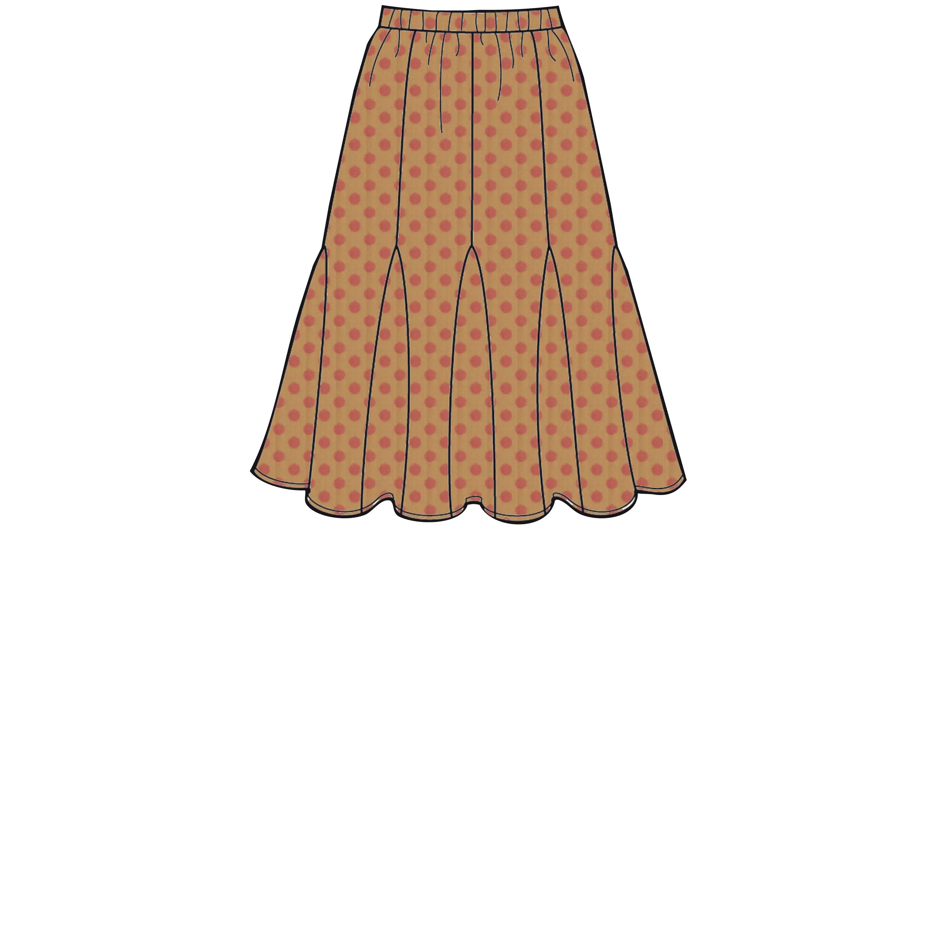 Simplicity Pattern 8923 Pull-On Skirts