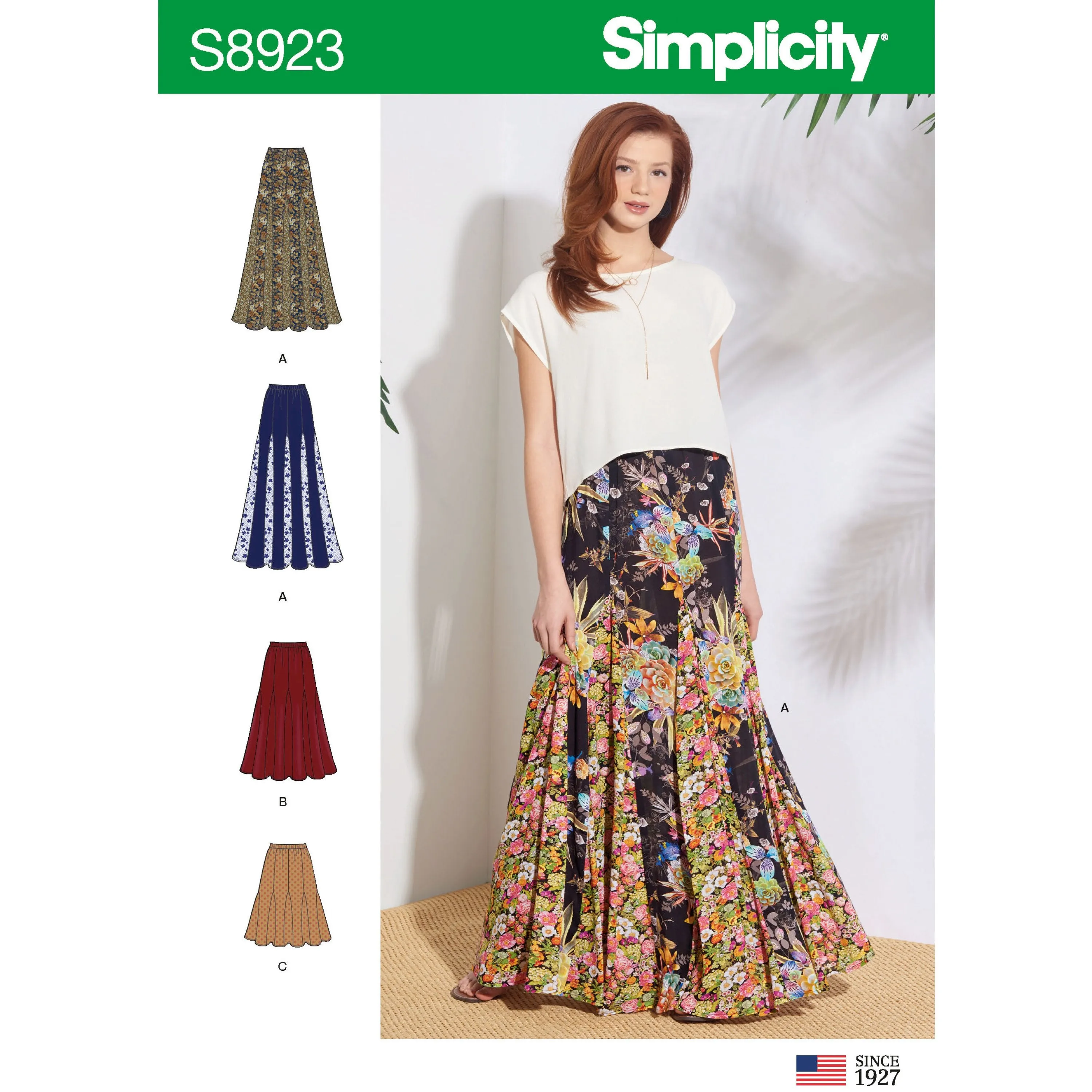 Simplicity Pattern 8923 Pull-On Skirts