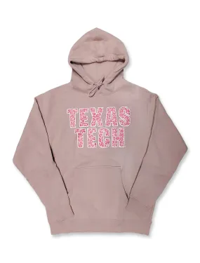 Texas Tech " Pink Leopard Stack" Hooded Sweatshirt