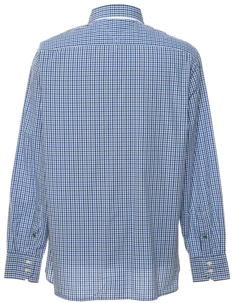 Tommy Hilfiger Blue Classic Checked Shirt - L