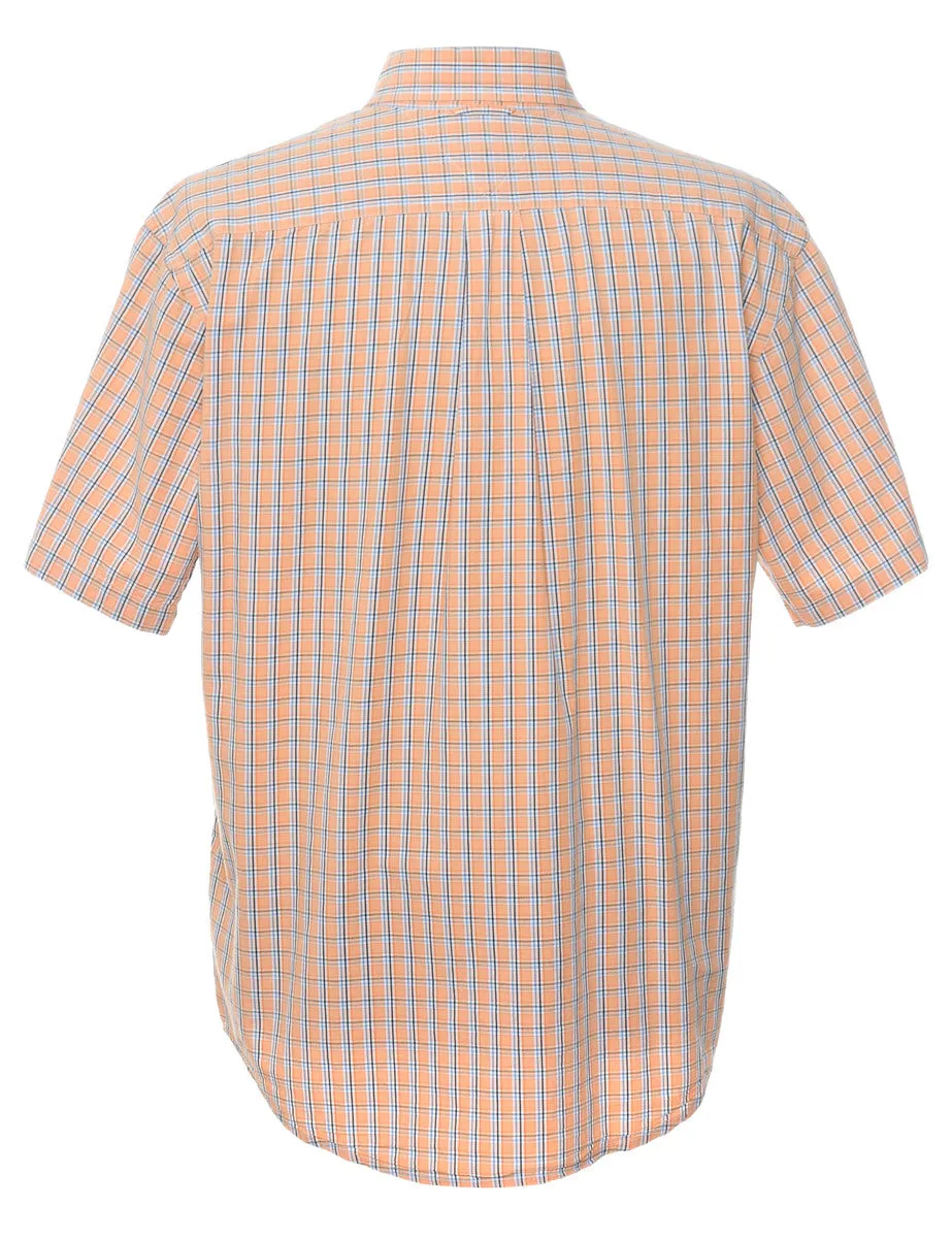 Tommy Hilfiger Checked Orange Shirt - L