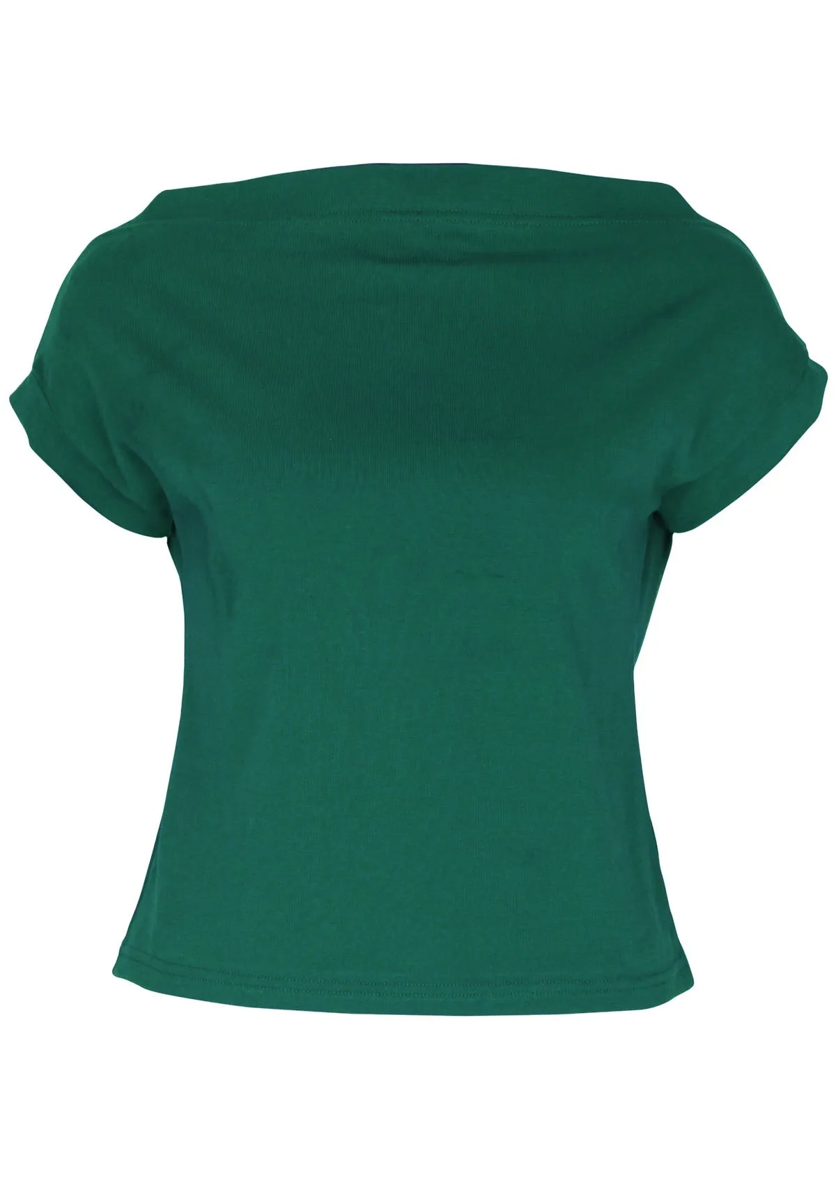 Wide Neck Mod Top Jade Green