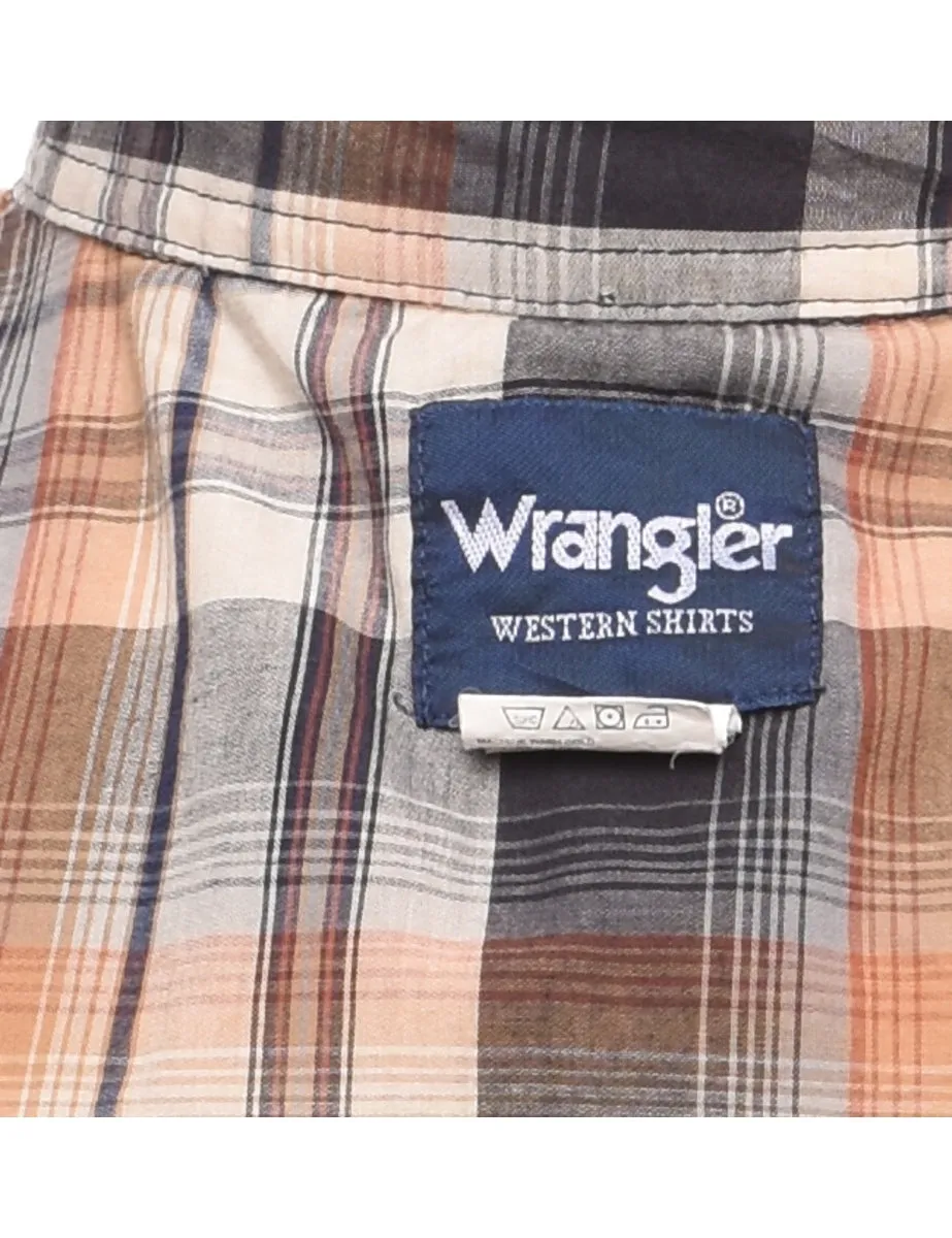 Wrangler Checked Multi-Colour Shirt - L