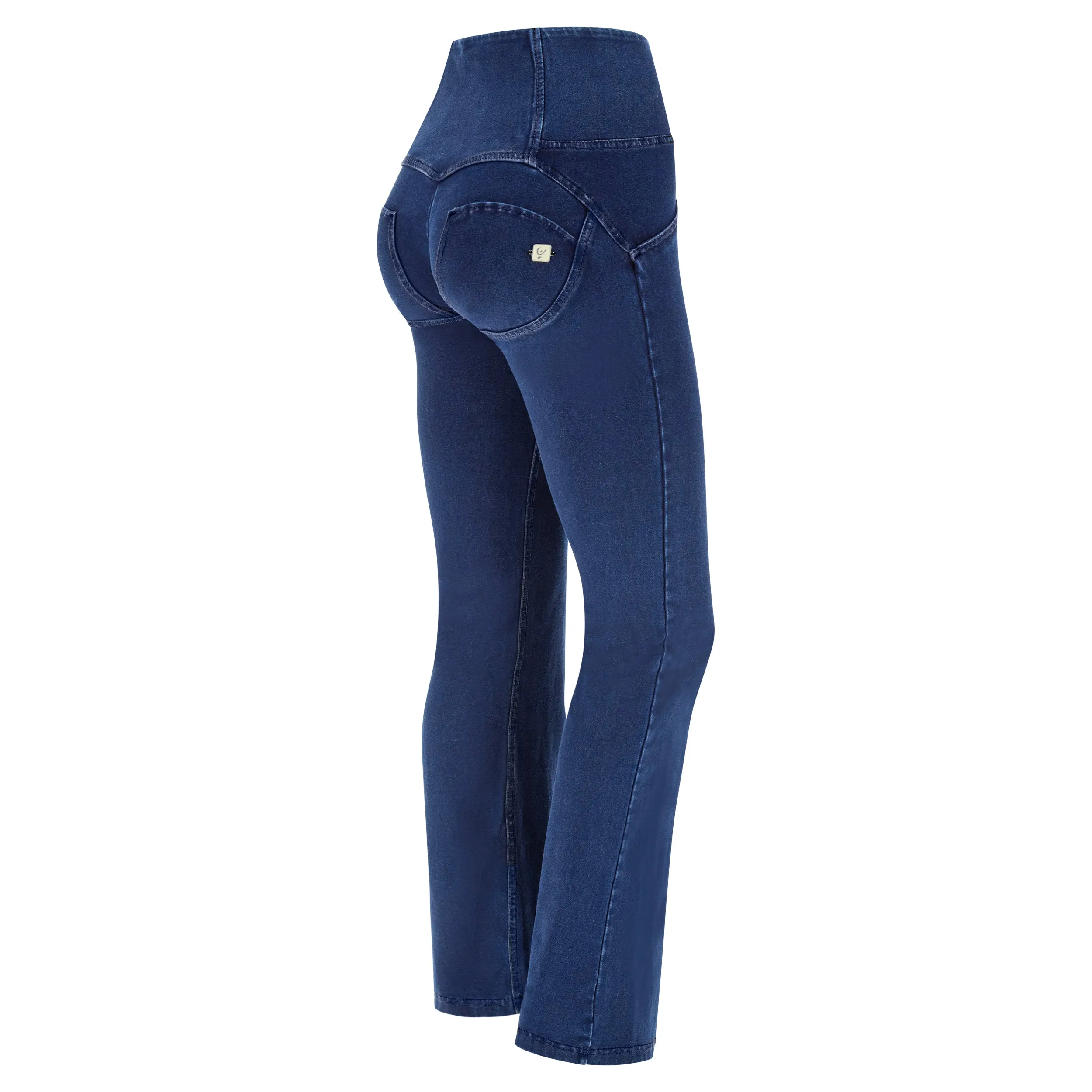 (WRUP11BHC002ORG-J0B) Blauwe WR.UP® Flared Jeans met een Hoge Taille en Knoopsluiting