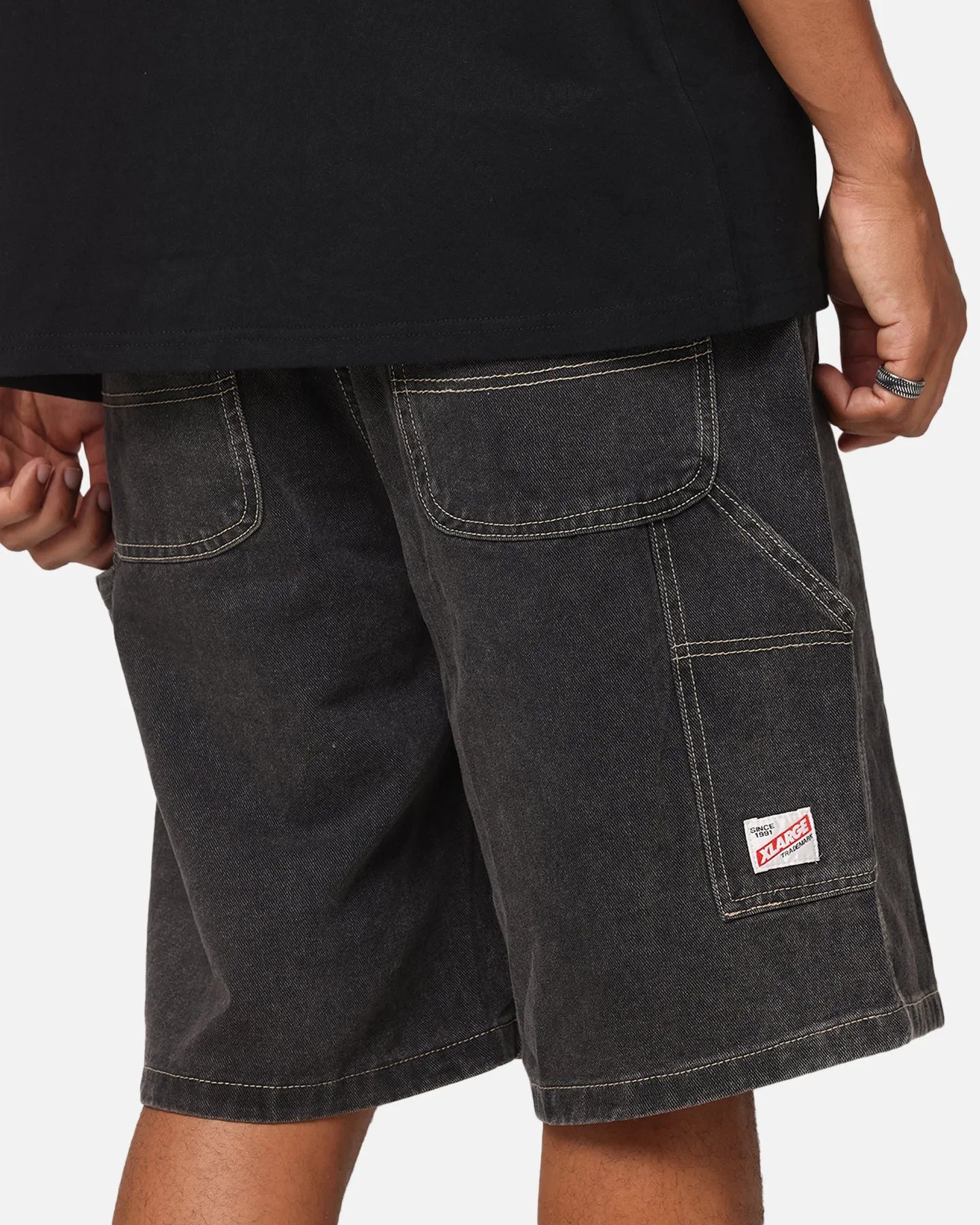 X-Large Denim Work Shorts Pepper